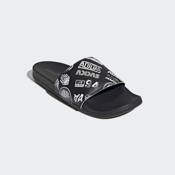 NWT adidas Unisex Adilette Comfort Slide Sandal – Core Black/White, Size 11